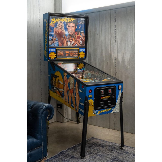 Baywatch Flipper Game, 1990, in Very Good conditions. Designed 1990 to 1999 This piece has an attribution mark, I am sure...