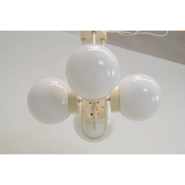 1970s Mid-Century Chandelier attributed to Instala Decin, 1970s For Sale - Image 5 of 11