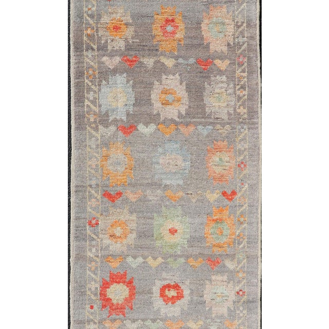 Measures: 2'9 x 9'8 Modern Runner by Keivan Woven Arts Sub-Geometric Diamond Design in Multicolor. Keivan Woven Arts; rug...