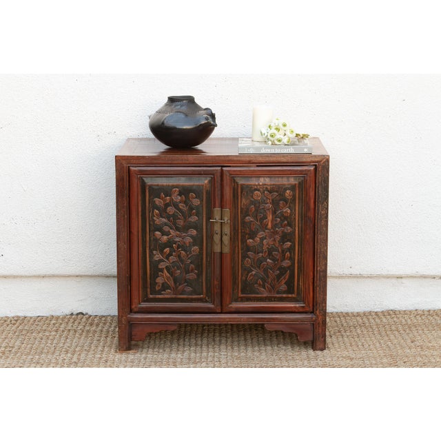 Finely Carved Antique Chinese Cabinet For Sale - Image 11 of 11