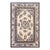 1920s Ivory Field Classic Traditional Greek Key Antique Chinese Silk Knotted Rug For Sale