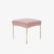 Astor Petite Brass Ottoman in Blush Mohair by Montage For Sale In New York - Image 6 of 6