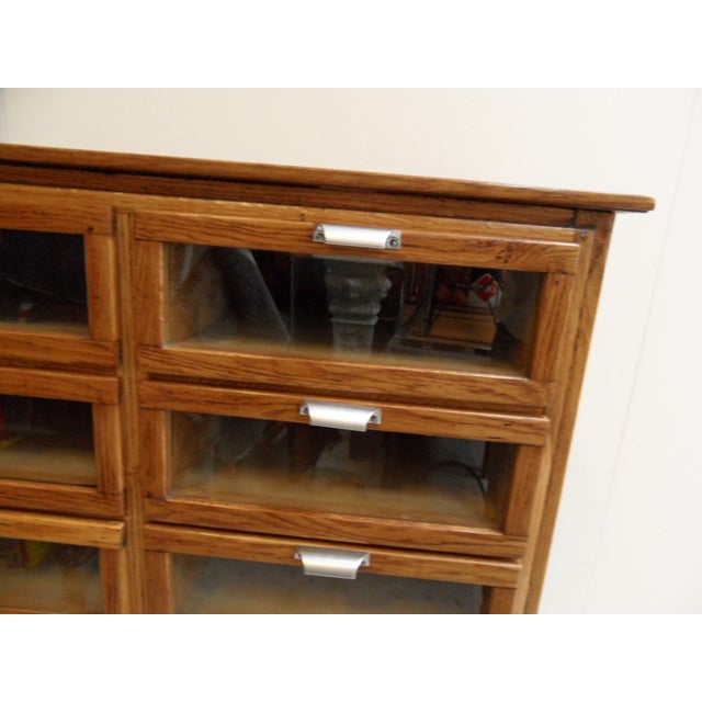 1950s Vintage Dutch Shop Display Cabinet with Drawers, 1950s For Sale - Image 5 of 15