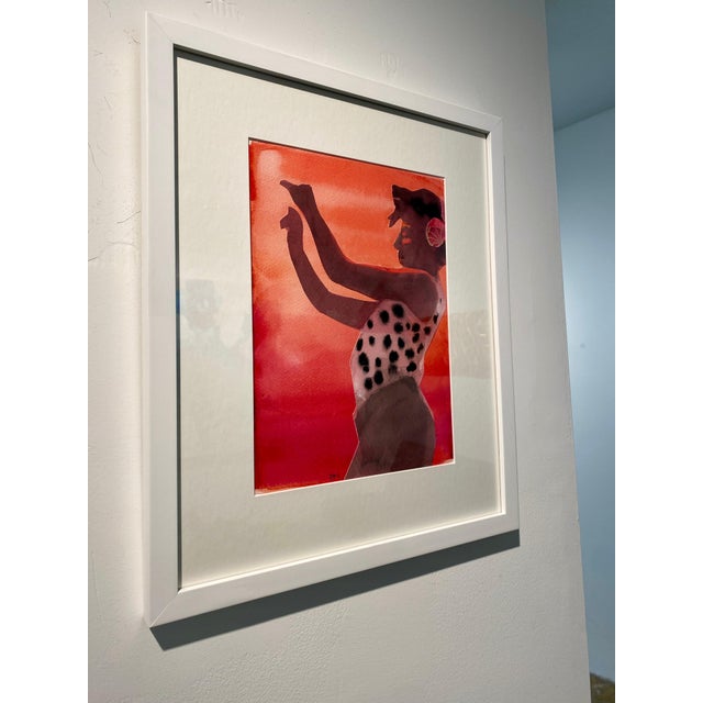 Early 21st Century Patsy McArthur, Salsa, Watercolor and Ink and Collage, 2025 For Sale - Image 5 of 13