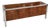 1970s Rare Leon Rosen for Pace Collection Burl Wood & Chrome Credenza For Sale