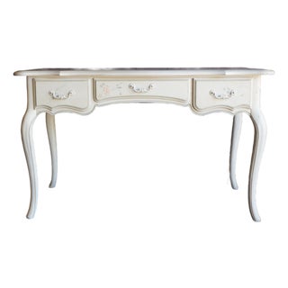 Ethan Allen Hand Painted Country French Writing Desk For Sale