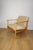 Vintage Loft Lounge Chair in Light Beige Velvet Upholstery and Beech, 1970 For Sale - Image 9 of 10