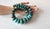 Blue Hubei Turquoise Beaded Necklace With Sterling Silver Turquoise Clasp, 18.5" For Sale - Image 8 of 11