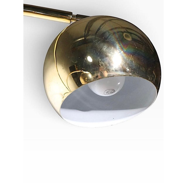 Brass 1970s Space Age Brass and Marble Arc Floor Lamp For Sale - Image 8 of 18