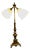 Brass Twin Angled Reading Lamp, 1920 For Sale