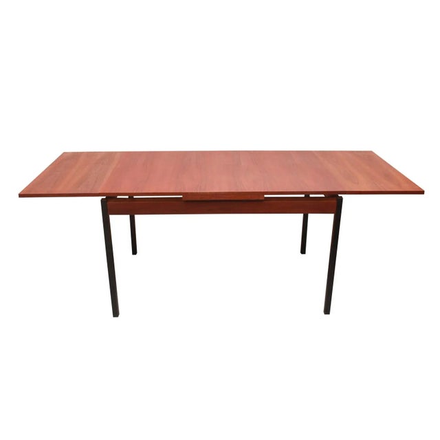 Extendable Dining Table in Teak and Metal, 1965 For Sale - Image 10 of 13