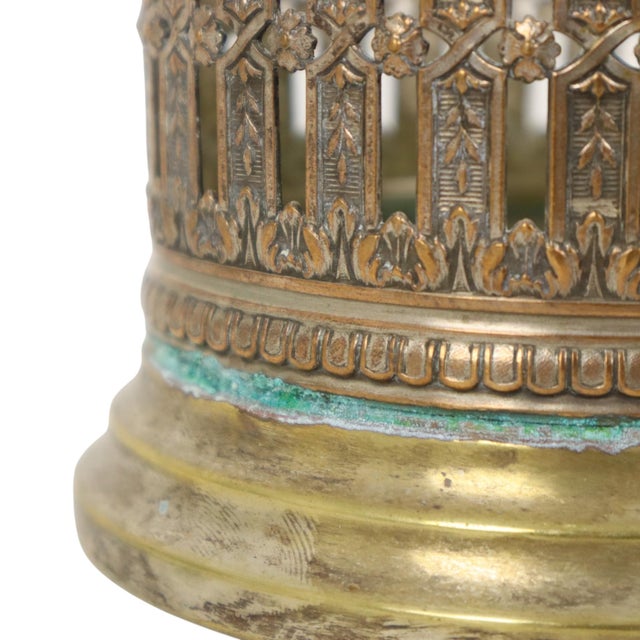 19th Century Antique French Wine Bottle Holder in Silver-Plated Metal, 1890s For Sale - Image 5 of 18
