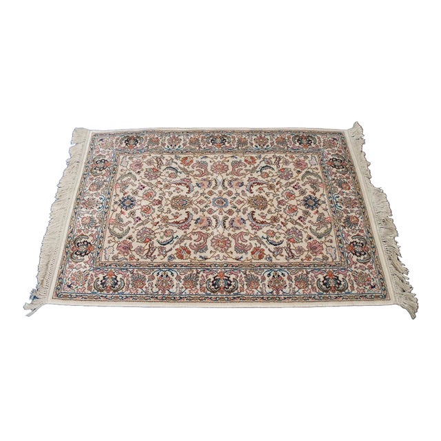 Karastan 100% Wool Floral Palmette Animal 738 Area Rug Carpet Mat 4' X 6' For Sale