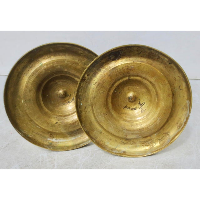 French Empire Bronze Candlesticks, C. 1830 -a Pair of 2 For Sale In New York - Image 6 of 10