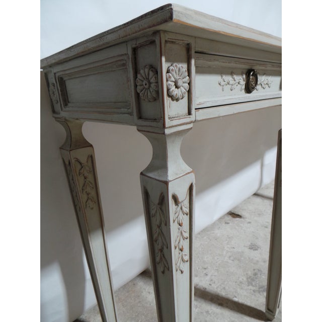 Swedish Gustavian Style Console Table For Sale - Image 4 of 14