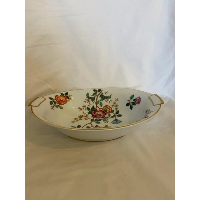 Asian Vintage Mikado China “Mandalay” Pattern Oval Vegetable Serving Dish For Sale - Image 3 of 5
