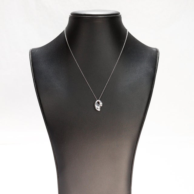 Vintage Elsa Peretti for Tiffany & Co. Sterling Silver Double Tear Drop Pendant For Sale In Philadelphia - Image 6 of 13