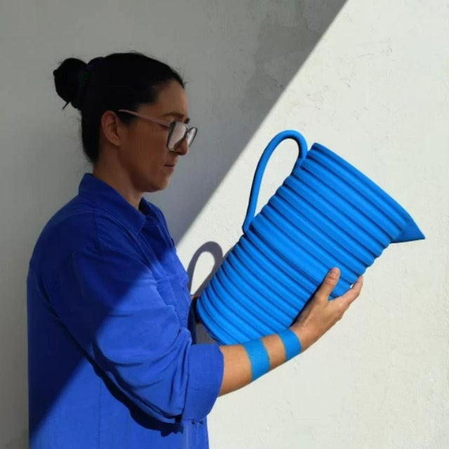 Not Yet Made - Made To Order Big Sculptural Vase in Ceramic by Liliana Silva For Sale - Image 5 of 7
