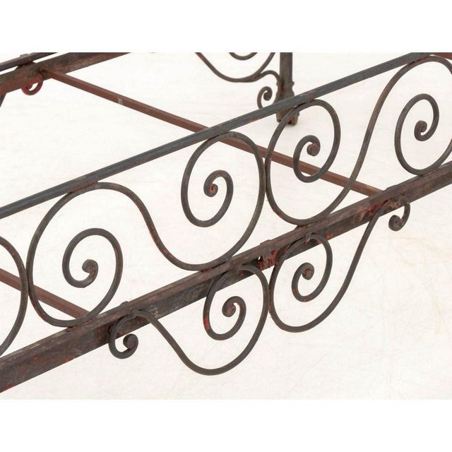 Mid 19th Century Antique French Iron Campaign Daybed For Sale - Image 5 of 8