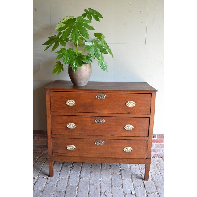 Antique Oak Empire Chest of Drawers For Sale - Image 9 of 10