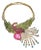 Bochic “Capri” Vintage Ruby, Sapphire & Garant Peacock Necklace Set In 18K & Sil For Sale