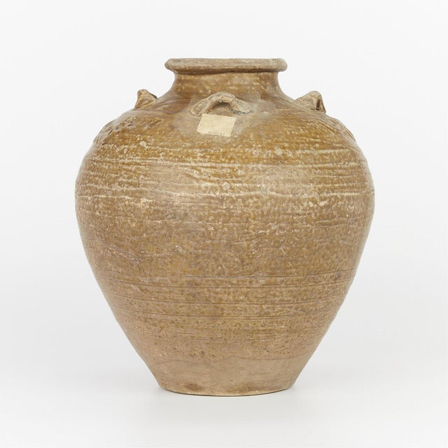 Chinese Antique Large Ceramic Chinese Ming Vase For Sale - Image 3 of 9