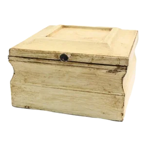 White Vintage Wooden Accessory Storage Box