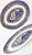 Blue Vintage Flow Blue Willow Ironstone Platters- Set of Two For Sale - Image 8 of 9