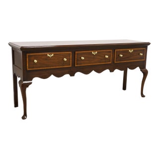 Henkel Harris 2378 29 Jamestown Colony Banded Mahogany Huntboard Sideboard For Sale
