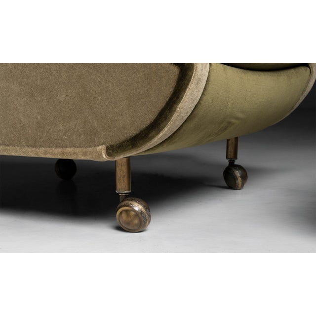 Mid-Century Modern Marco Zanuso Chair and Ottoman Italy, 1960 For Sale - Image 3 of 7