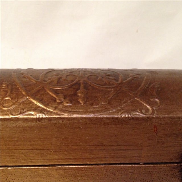 Copper Sarreid Copper Leather Chest For Sale - Image 8 of 10