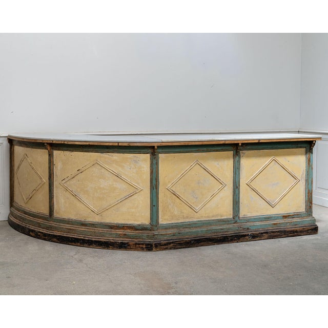 Antique Italian Counter with Marble Top, 19th Century For Sale - Image 3 of 18