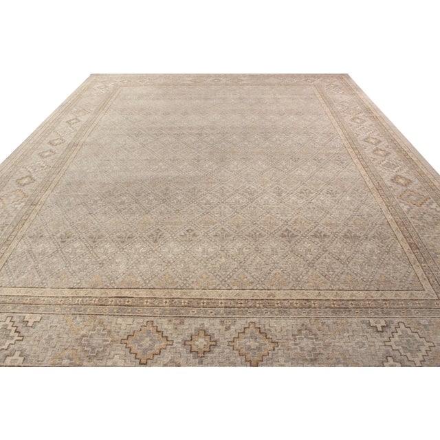 Tribal Rug & Kilim’s Oversized Traditional Fleur Rug in Beige, 12x18 For Sale - Image 3 of 6