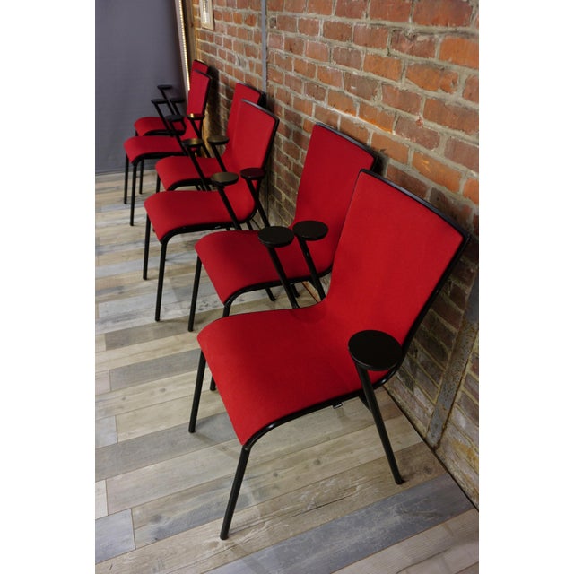 2000 - 2009 Vintage Occhio Desk Chairs by Roel Vandebeek for Drisag, 2000s, Set of 6 For Sale - Image 5 of 11