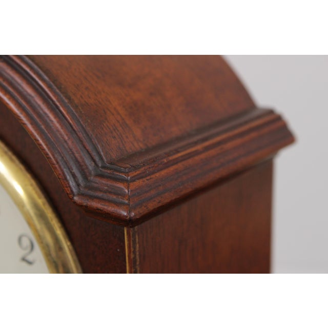 Je Caldwell Chelsea Mahogany Mantle Clock For Sale - Image 11 of 16
