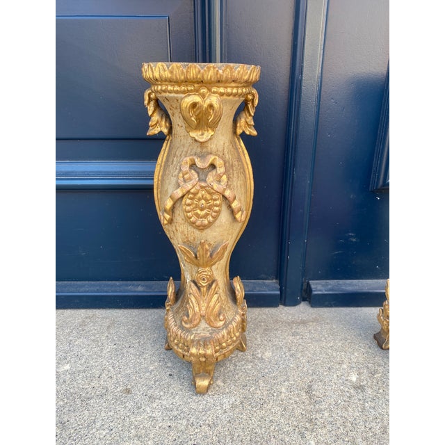 19th Century Ornaments in Chestnut, Set of 2 For Sale - Image 16 of 18