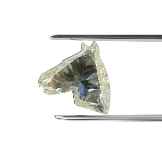 Gia Certified 1.27ct Horse Modified Brilliant L Si1 Diamond Ring in 18k Gold, Size 6 For Sale - Image 11 of 13