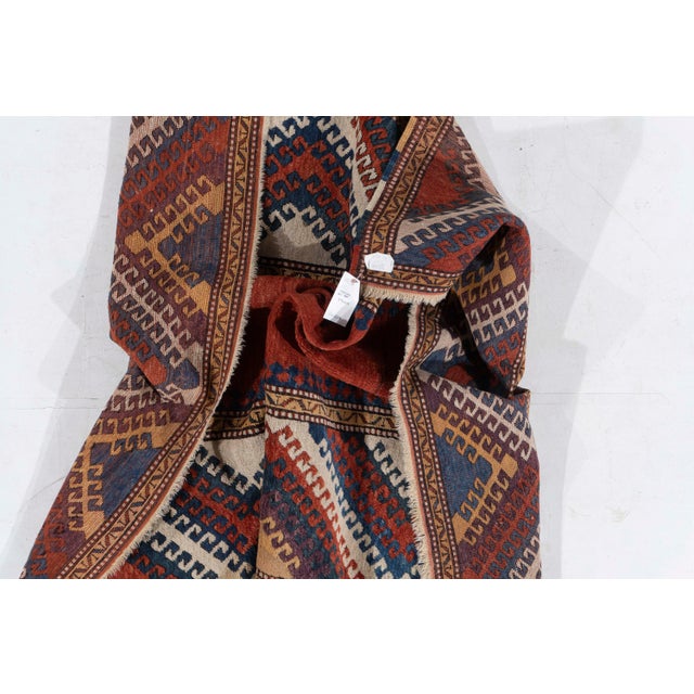 1900 - 1909 Antique Circa 1900 Red Caucasian Kazak Hand Knotted Rug 5ft 5in X 6ft 9in For Sale - Image 5 of 10