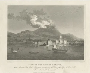 After W.M. Craig, Illustration of the Harbour Sunda Kelapa of Batavia in the Dutch Indies, 1826, Print
