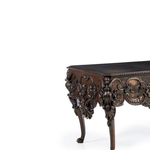 Furniture - D. João V Coffee Table - 19th Century - only 1. Portuguese, 19th century, in chestnut wood with carvings,...