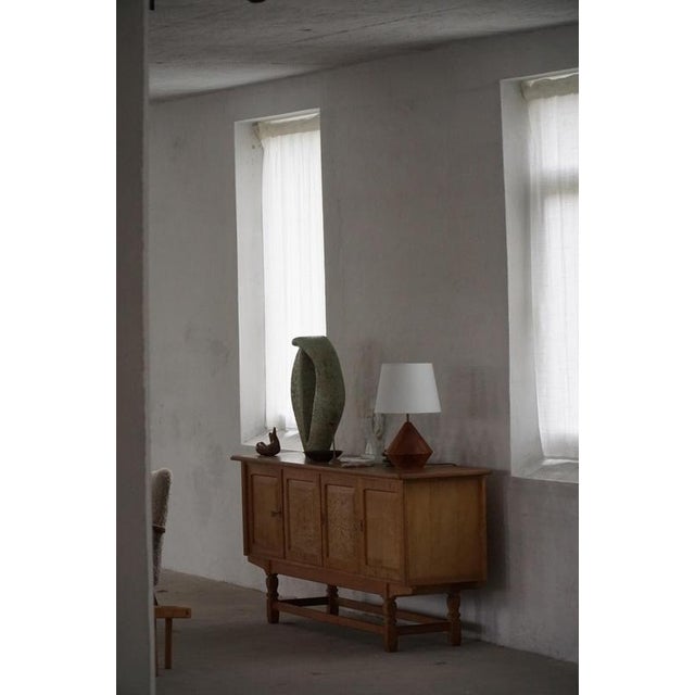 Wood Low Vintage Danish Sideboard in Oak, 1960s For Sale - Image 7 of 18