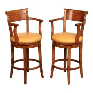 Quality Pair Of Swivel Bar Stools For Sale