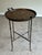 Late 20th Century Late 20th Century Hollywood Regency Round Cocktail Tray Top Accent Table With Faux Bamboo Base For Sale - Image 5 of 9