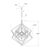 Modern Kelly Wearstler for Visual Comfort Signature Cubist Small Chandelier in Gild For Sale - Image 3 of 3