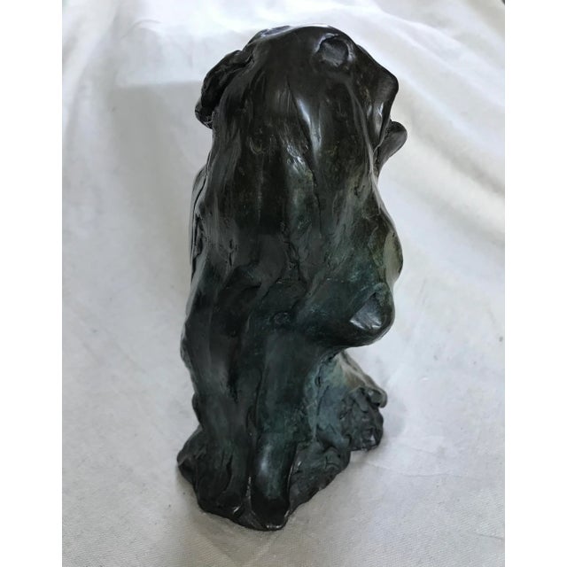 Bronze Figure Sculpture Signed "Wind Prayer" 15/500 For Sale - Image 9 of 13