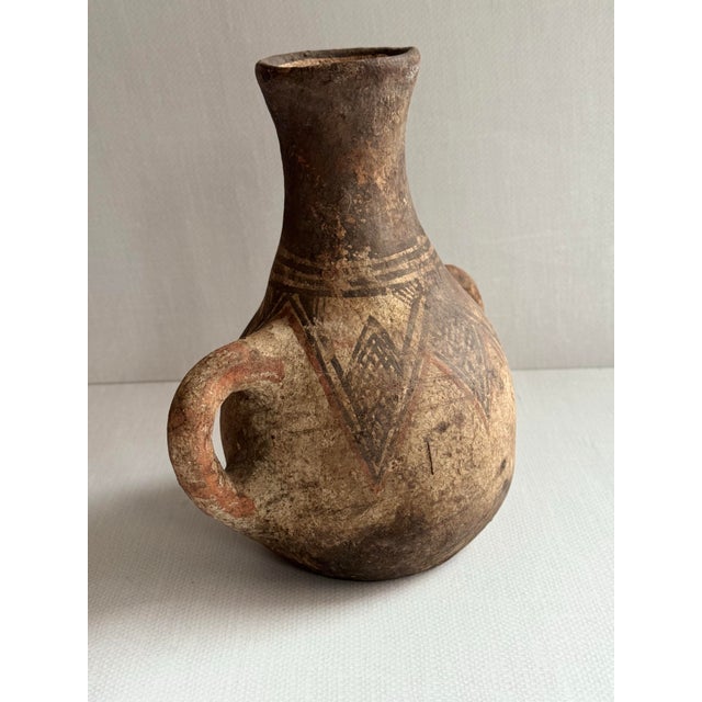 Ceramic 19th Century Moroccan Berbe Terracotta Jug For Sale - Image 7 of 12