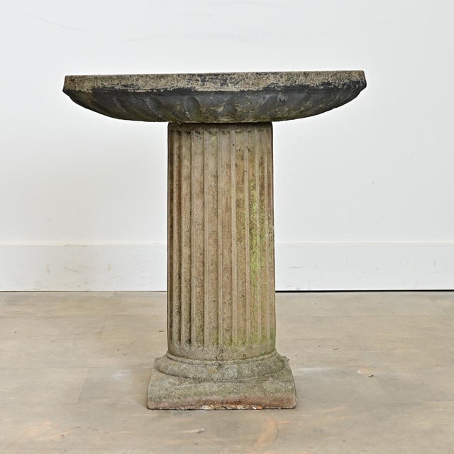 English English Late 19th Century Cast Stone Bird Bath For Sale - Image 3 of 8