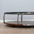 1970s Large Italian Round Chrome and Smoked Glass Coffee Table on Wheels, 1970s For Sale - Image 5 of 13