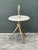 Alabaster Vintage 1940s Italian Gilt Tipped Side Table For Sale - Image 8 of 12