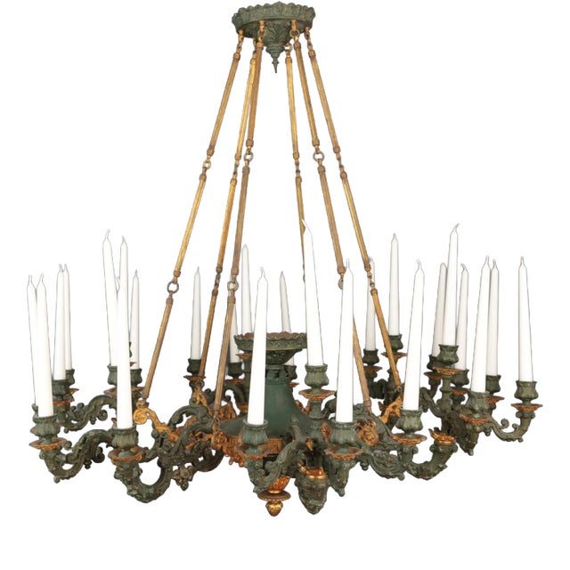 French Empire Palace 24-Candle Chandelier For Sale